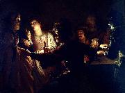 Gerard van Honthorst De Verloochening van Sint Petrus oil painting reproduction